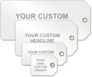 Text Style Plastic Tags