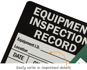Equipment Inspection Record Labels