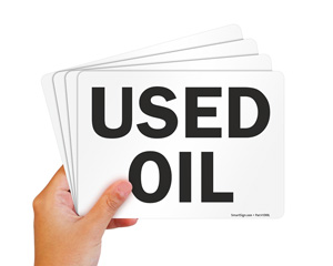 Used Oil Signs