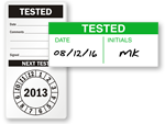 Quality Control Tested Labels