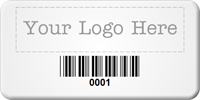 Asset Label Company Name with Barcode
