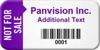 Custom Not For Sale Asset Label