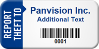 Personalize Report Theft To Asset Tag with Barcode