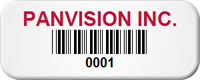 Custom Barcode Tags 1/2 in. x 1 1/4 in.