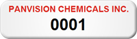 Asset Label Company Name with Numbering