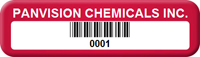Custom Barcode Tags 1/2 in. x 1 3/4 in.