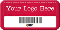 Custom Barcode Tags 3/4 in. x 1 1/2 in.