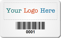 SunGuard Asset Label Company Name with Barcode