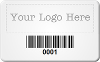 Custom Barcode Tags 1 1/4 in. x 2 in.