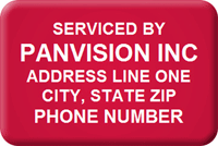 Asset Label Company Name with Numbering