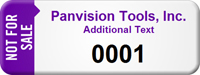 Customized Not For Sale Asset Tag with Numbering