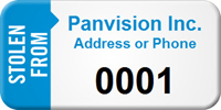 Custom Stolen From Number Asset Tag