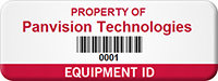 Custom Barcode Numbering Asset Tag Add Company Name