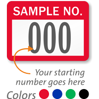 Sample No. Label Consecutive Numbering