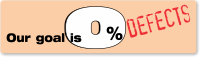 Our Goal is 0% Defects Bumper Stickers