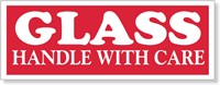 Glass Handle Care Label