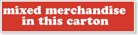 Packing Mixed Merchandise Label