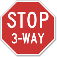 24 in. x 24 in. Reflective Aluminum Sign