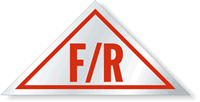 F/R Triangular White Background