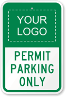 Custom Permit Parking Only Sign