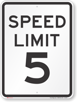 Aluminum Speed Limit Sign
