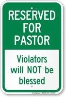 Reserved For Pastor
