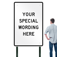 48" x 72"  Customizable Vertical Sign Template