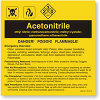 ANSI Chemical Label