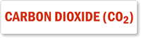 Carbon Dioxide CO2 Label