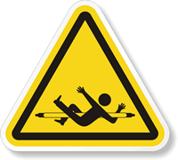 ISO W025 Drawing In Crush Hazard Label