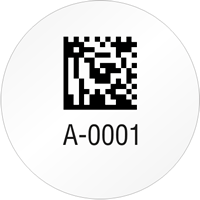 Circular 2D Custom Template  Barcode