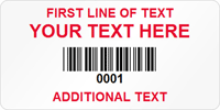 Rectangular Custom Template  Barcode