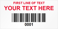 Rectangular Custom Template  Barcode