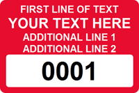 Custom Rectangular Label Template 1" x 1.5"