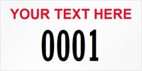 Rectangular Custom Template  Numbering