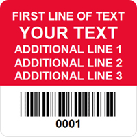 Custom Square Barcode Label