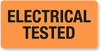Electrical Tested Fluorescent Label