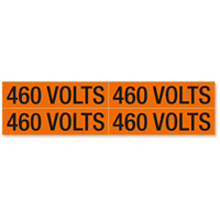 460 Volts Marker Labels Medium (1 1/8in. x 4 1/2in.)
