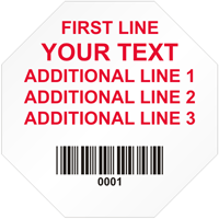 Stop Shaped Custom Template  Barcode