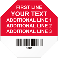 Stop Shaped Custom Template  Barcode