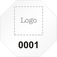 Stop Shaped Custom Template  Numbering