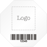 Stop Shaped Custom Template  Barcode