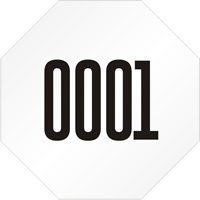 Stop Shaped Custom Template  Numbering