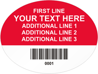 Oval Custom Template  Barcode