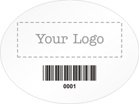 Oval Custom Template  Barcode