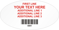 Oval Custom Template  Barcode