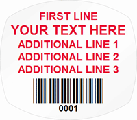 Oval Custom Template  Barcode