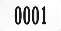 Rectangular Custom Template  Numbering