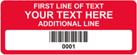 Rectangular Custom Template  Barcode