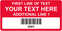 Rectangular Custom Template  Barcode
